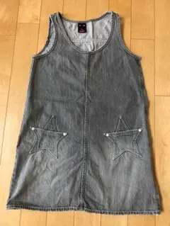 X-girl  ブラックデニムジャンパースカート 2(M)