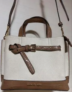 マイケルコース　サッチェル　2way ショルダーバッグ　ハンドバッグ　キャンバス