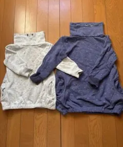 姉妹お揃い　ビールーム　タートルネック　長袖トレーナー　90 110