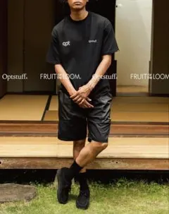 Optstuff Fruit of the Loom Tシャツ　ブラックのみ