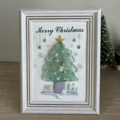 No.426 シーグラスアート☆クリスマス