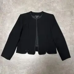 CharonMose ノーカラージャケット サテンパイピング フォーマル 礼服のサムネイル