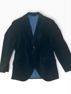 THE SUIT COMPANY テーラードジャケット ベロア調　ブラック