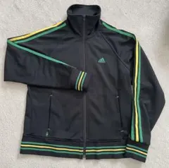 希少品⭐️Adidas ジャマイカンカラー Three Stripes ジャージ