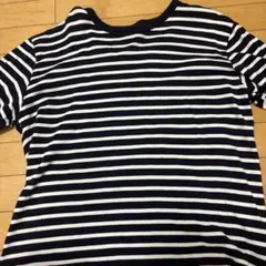 UNIQLO ボーダー 長袖 Tシャツ XLのサムネイル