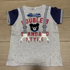 ミキハウス　ダブルビー　サスペンダー　Tシャツ