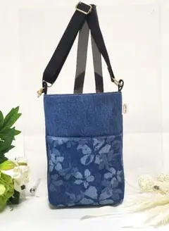 スマホショルダーバッグ　ハンドメイド
