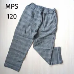 120cm☆MPS シェフパンツ チェック グレンチェック ゆったり