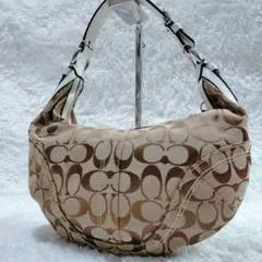 Coach Soho Signature Hobo Brown Shoulder