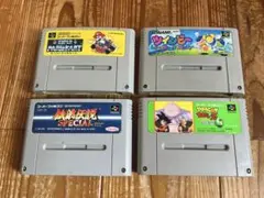 SFC 人気ソフト4セット マリオカート ドラゴンボールZ ツインビー 餓狼伝説