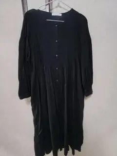 【美品】AMERICAN HOLIC ブラック ピンタックシャツワンピース