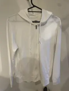 古着 UNIQLOエアリズムUVカットメッシュパーカーSサイズ(白)