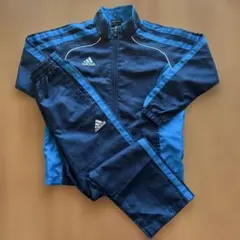 adidas CLIMA PROOF ジャージ 130 ネイビー/ブルー