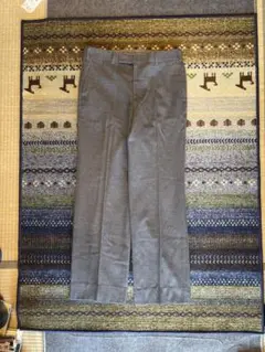 古着80s vintage ウールスラックス グレー　yzip ストリート