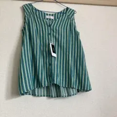 レーヨン、綿、麻ベスト ノースリーブチュニック