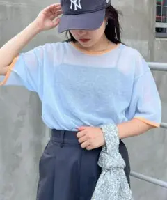 CIAOPANIC TYPY シアーリンガーニットTシャツ