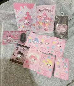 マイメロディ グッズまとめ売りステッカー、アクスタ、アクキーなど