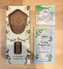 【新品】【値下げ】SABON ヘアブラシ　サンプル2種付きのサムネイル