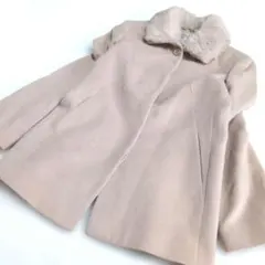 美品♪　☆Aylesbury☆　アンゴラ　ラビットファー　ウールコート　綺麗め