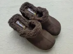 22cm Skechers 厚底サンダル ボア ブラウンのサムネイル