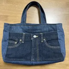 DUPPER DENIM ポケット付きトートバッグ　※ハンドメイド