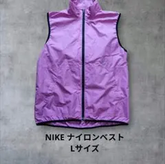 Nike ナイロンベスト☆00s オールドナイキ刺繍ロゴL