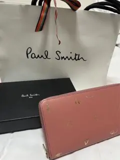 【最終価格】Paul Smith 長財布 ピンク 箱付き 美品のサムネイル