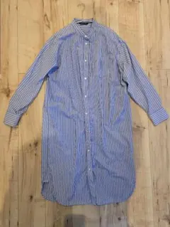 美品✨️OUR  アワーホーム　播州織ストライプフレアブラウス シワになりにくい播州織フレアブラウス – OURHOME