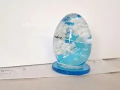 レジンアート☆雲と飛行機　オブジェ　インテリア　ハンドメイド