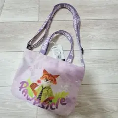 新品 ズートピア トートバッグ ショルダーバッグ ニック パープル