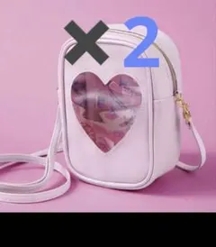 マイメロディ ＆クロミ ハート窓ポーチポシェット✖️2