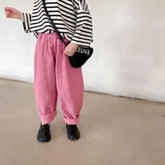 【新品未使用】カラーパンツピンク 100サイズ