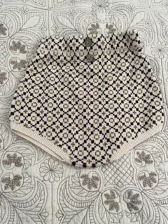 幾何学模様ハーフパンツ 100%コットン