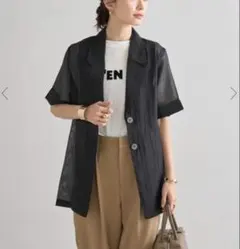 BONJOUR SAGAN ハーフスリーブシアージャケットのサムネイル