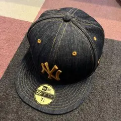 ニューエラ NY デニム 金刺繍 59FIFTY 7 1/8