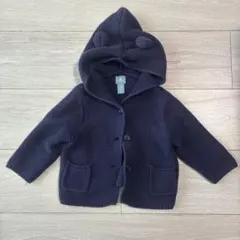 GAP /ギャップ ベビー クマ耳付き ニットコート /70㎝