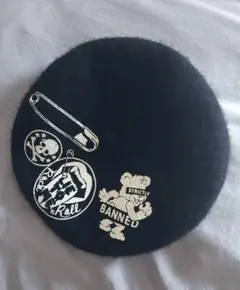 LISTEN FLAVOR 黒 ベレー帽