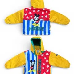 【希少/レトロ】Disney ミッキーマウススキーウェア 上下セット 110cm