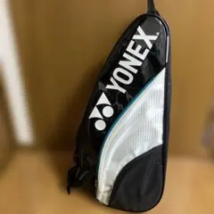 YONEX バドミントン用バッグ 黒/白　緑ライン