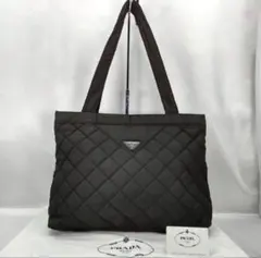 【値下げしました】PRADA キルティング トートバッグ　ブラウン