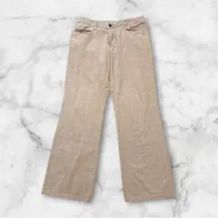 美品 パラディーゾ チェック柄 スラックス くすみピンク系 Lサイズ ゴルフのサムネイル