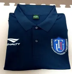 【美品】東京国際大学 PENALTY ポロシャツ ネイビー XO