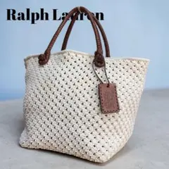 ローレンラルフローレン✨ジョージア✨ストロー トートバッグ✨LRL