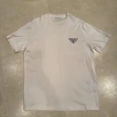 PRADA プラダ　三角ロゴパッチ コットンTシャツ　Ｌサイズのサムネイル