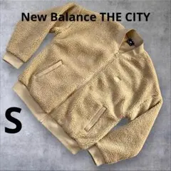New Balance THE CITY ボアフリース ジャケット ベージュ S