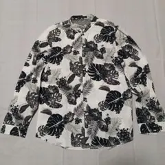 LOVELESS 美品! ノーカラー ロゴ入り総柄L/Sシャツ サイズ3のサムネイル