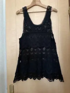 レースベスト　黒