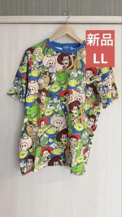 【新品】東京ディズニーリゾート限定 トイ・ストーリー 総柄 Tシャツ LL