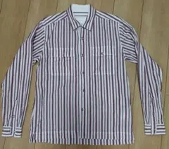 ”ホワイトマウンテニアリング　ストライプシャツ“