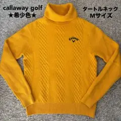 【Mサイズ】callaway golf キャロウェイ タートルネック ニット